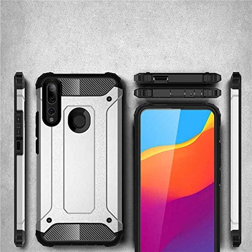 Y9 Prime 2019 / Y9 2019 / P Smart Z ile uyumlu Çİft Katman Koruyucu Crash Military Tank Kılıf - Rose Gold - Görsel 3