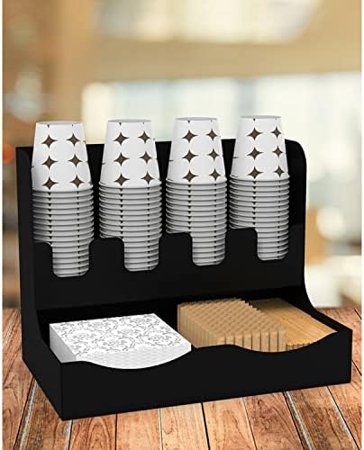 Metal Çay ve Kahve Organizasyon Standı 16OZ SİYAH - Görsel 3