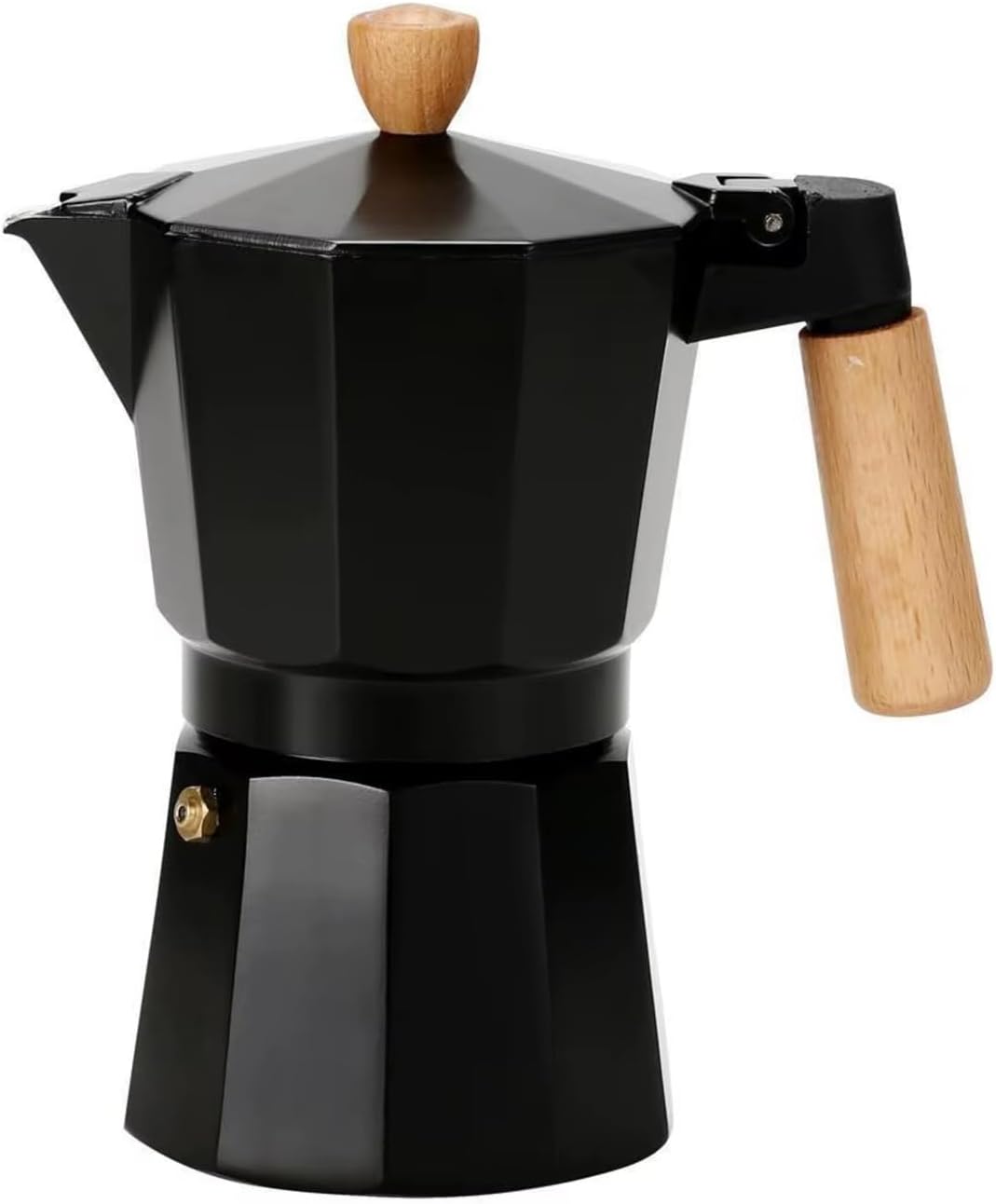 Mokapot 6-Cups Coffeehutt Bigg Coffee Kahve Demleme Kahve Ekipmanı Italyan Filtre Kahve Makinesi,Siyah - Görsel 3