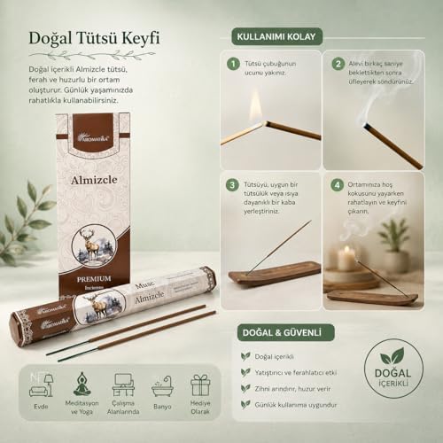 Alternative view of Musk Çubuk Tütsü (Aromatika 20 Adet çubuk Tütsü)