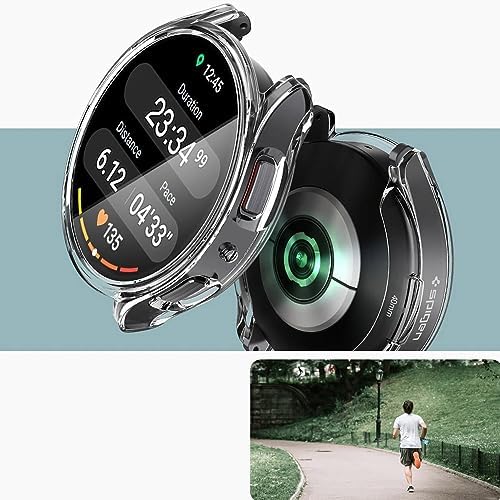 Alternative view of Galaxy Watch 6 ile Uyumlu 44mm Tam Kapatan Çerceve 44mm Önü Kapalı Tasarım Silikon Kılıf Çerçeve Darbe ve çiziklere Karşı Koruma (Siyah)