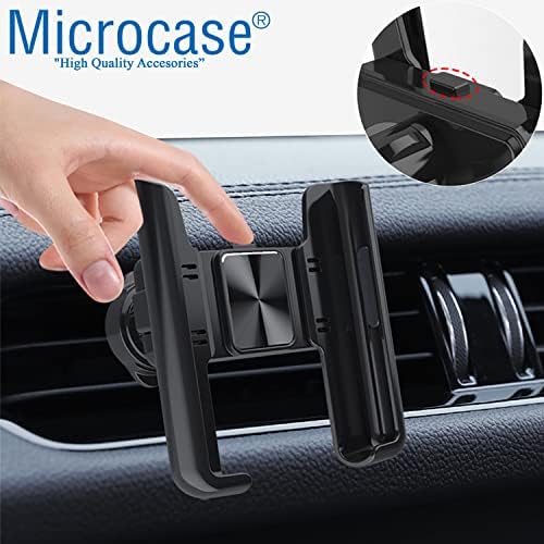Microcase 360 Derece Dönebilir Araç İçi Izgaralıktan Metal Kelepçeli Telefon Tutucu - AL3741 - Görsel 2