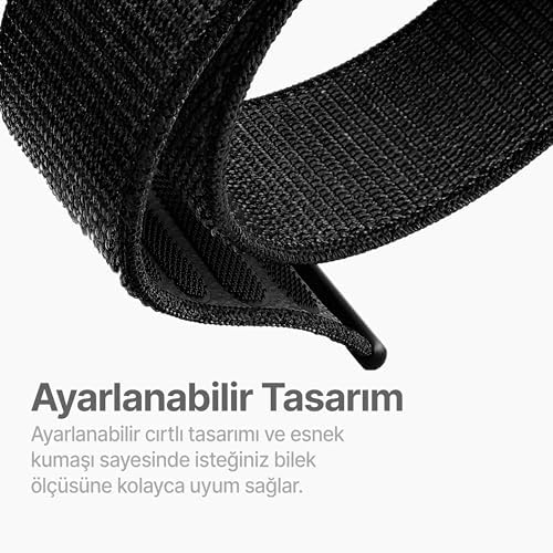 Galaxy Watch 7/6/5/4/FE Serisi (40mm/44mm), Watch 6/4 Classic (47mm/43mm/42mm) ve Watch 5 Pro (45mm) için Yumuşak ve Konforlu Hasır 20mm Naylon Kordon - Görsel 2