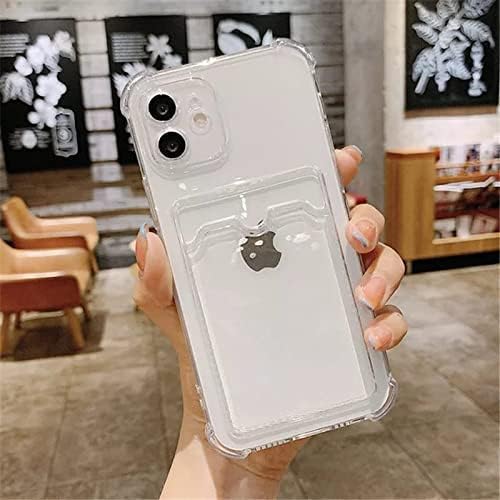 iPhone 13-14 Uyumlu Lüx Kartlıklı Şeffaf Telefon Kılıfı - Görsel 2