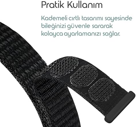 Alternative view of [Sport Loop] Xiaomi Mi Band 10/9/8 ile Uyumlu Kumaş Kordon Yumuşak ve Konforlu Smart Band10 Kordon Dayanıklı Cırt Cırt Tasarım Nefes Alabilen Terletmeyen Mi Band 10 Kordonu