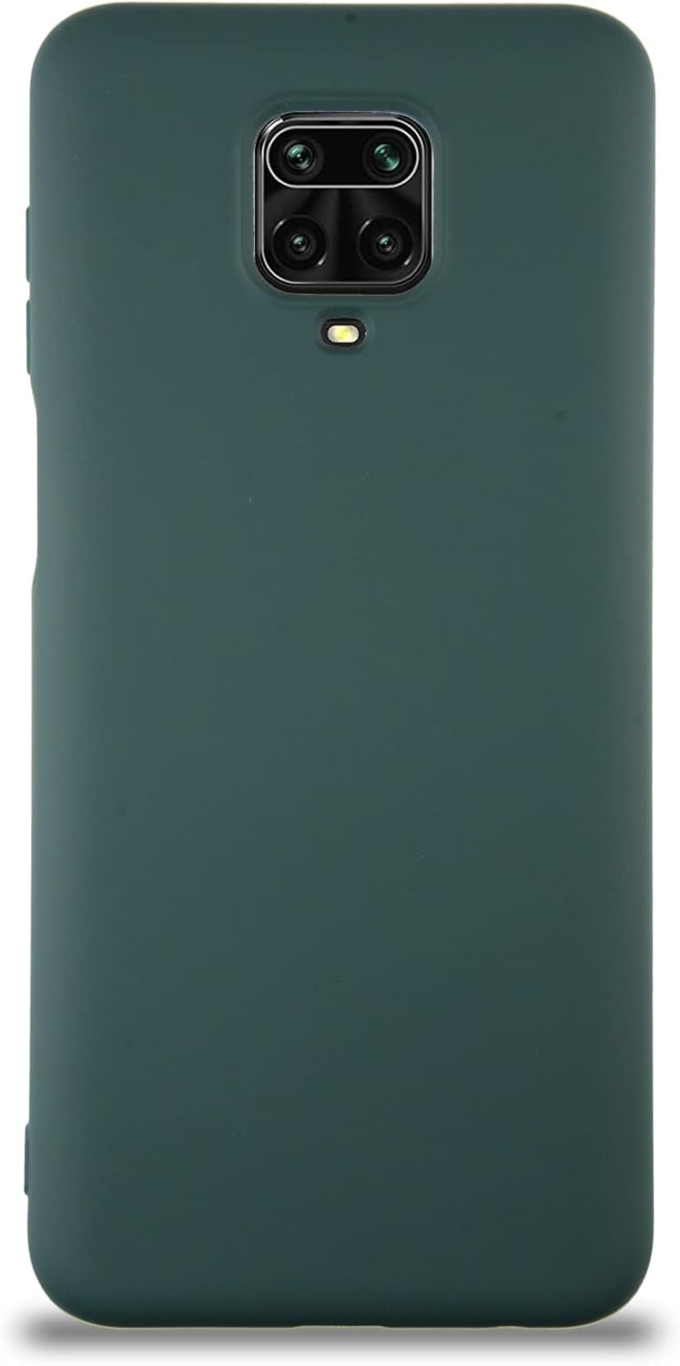 Alternative view of Xiaomi Redmi Note 9 Pro ile Uyumlu Kapak ile Uyumlu İçi Kadife Lansman Silikon Kılıf - Yeşil