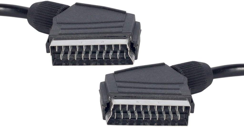 1.2 METRE POŞETLİ 7 MM SİYAH SCART SCART KABLO