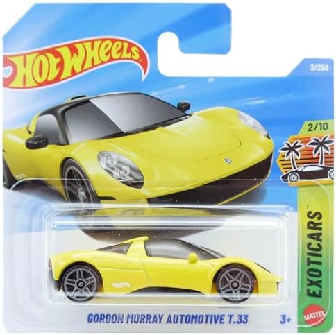 Gordon Murray Automotive T.33 Die-Cast Model Araba, Sarı Renk, Exotics Serisi 2/10, 3+ Yaş, 1:64 Ölçek - Görsel 3