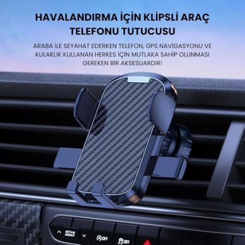 Alternative view of Klipsli Sarsılmaz Airwent Araç Havalandırma Telefon Tutucu Araç İçi Telefon Tutucu