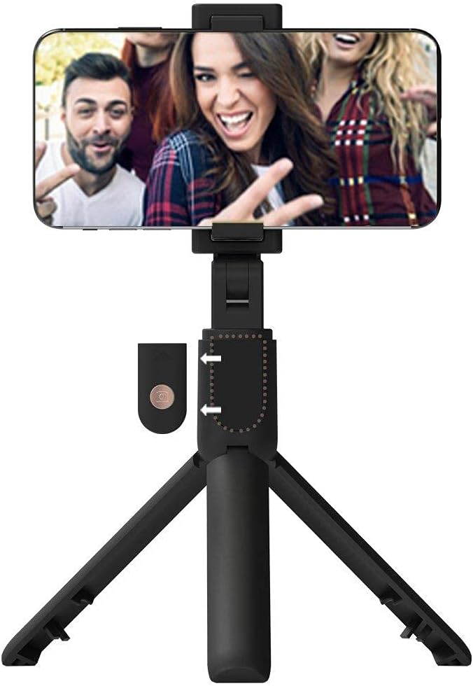 JOPUS Talent Bluetooth Telefon Tripod Selfie Çubuğu, Uzaktan Kontrollü Kumandalı, 19.5 cm, 270° Dönebilir, Katlanabilir