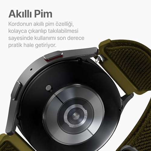 46mm Akıllı Saat Modelleri İçin Watch (GT4/Watch 4 Pro/GT3/GT3 Pro/GT2/GT2 Pro) Watch (Gear S3 Frontier/Galaxy Watch 46mm) Dokuma Kumaş Esnek ve Hafif 22mm Kordon - Görsel 3