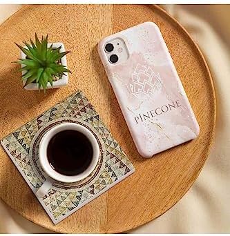 Pinecone Soteria Mozaiği, Çingene Kızı, Mozaik Serisi Taş Bardak Altlığı Seti - 4 Parça - Dekoratif, Rustik Mutfak Aksesuarı, 10x10 cm, Kaydırmaz Tabanlı, Şık ve Dayanıklı SC121 - Görsel 2