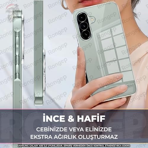Alternative view of [Maxi-Clear]  Galaxy A56 için Şeffaf Kılıf Kamera Yükseltili A 56 Koruyucu Esnek ve Hafif Tasarımlı Darbelere ve Çizilmeye Karşı Dayanıklı Telefonu Tam Kaplayan  A56 Kılıfı