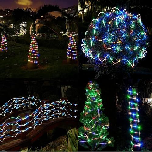 Forlfe 10 Metre Güneş Enerjili LED Şerit Işık, 20W 320 Lümen, IP65 Su Geçirmez, 8 Modlu Uzaktan Kumandalı, Otomatik Sensörlü Solar LED Aydınlatma, Bahçe Balkon Teras Dış Mekan Lambası (RGB ÇOK RENKLİ) - Görsel 2