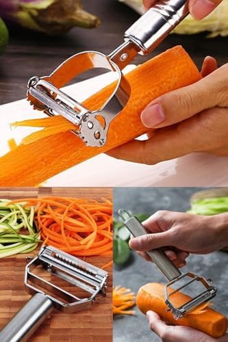 Jülyen Soyacak, Paslanmaz Çelik, Meyve Sebze Soyacak, Ergonomik, Metalik - Görsel 2
