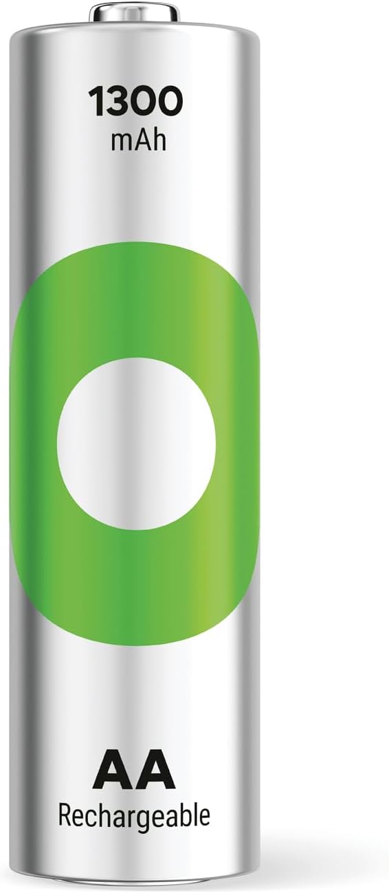 GP Batteries ReCyko 1300 AA Kalem Ni-Mh Şarjlı Pil, 1.2 Volt, 4'lü Kart