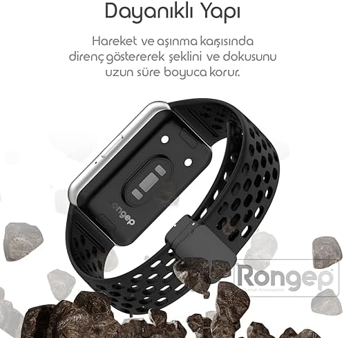 Alternative view of [Air Loop]  Galaxy Fit 3 ile Uyumlu Kordon Delikli Tasarım Manyetik Tokalı Galaxy Fit3 Kordon Terletmeyen Yumuşak Silikonlu Nefes Alabilen  Galaxy Fit3 Kordonu