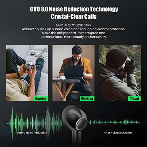 G GravaStar Kablosuz Kulaklıklar Sirius P5,Stereo Sesli Bluetooth Kulak İçi Kulaklıklar,4 RGB Işıklar,40H Oynatma,Net Çağrı için ENC,Bluetooth 5.2,IPX4,Destek Çok Noktalı Bağlantı