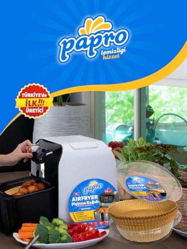 Alternative view of Airfryer Pişirme Kağıdı, Fritöz Yağlı Kağıdı, Yanmaz Kağıt XXL Uyumlu 50 Adet (Kare) (1, Kare Büyük Boy 20x20)