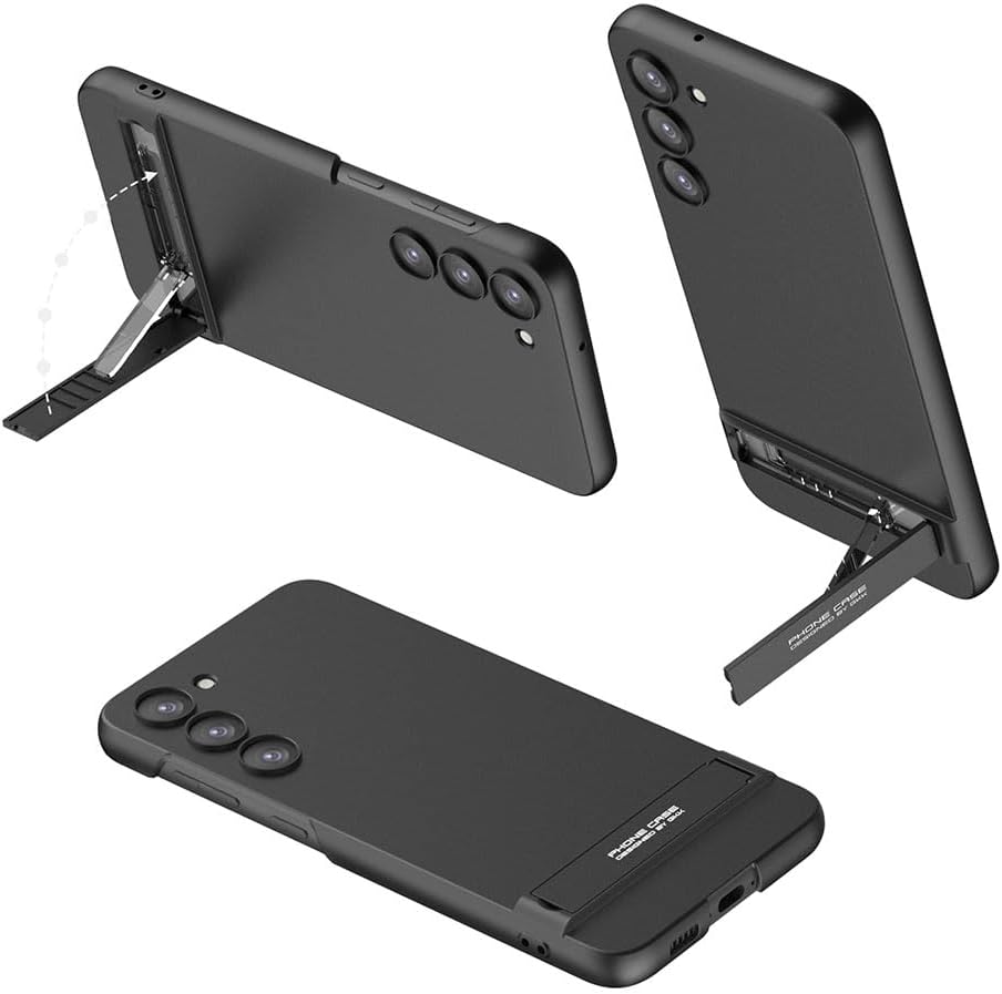 Senon Galaxy S24 Kılıf Zore Kamera Korumalı Dikey Standlı Ays Kapak - Görsel 3