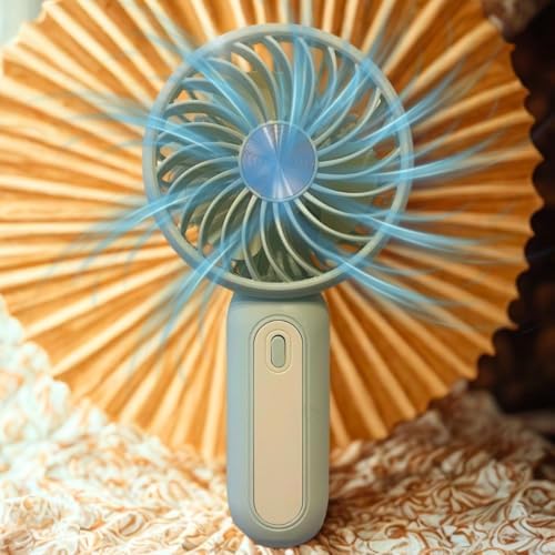 GüncelÇarşı Masa Üstü Standlı Şarjlı 3 Ayarlı Fan Hızı Modlu Çanta Tipi El Fanı, Mini Vantilatör, Küçük Serinletici Fan - Görsel 3