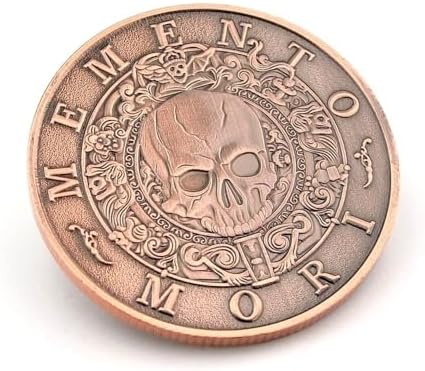 Memento Mori Carpediem Felsefe Ölümü Hatırla Stoa Şans Coin Metal Para Cp091 - Görsel 3