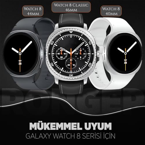 ile Uyumlu Prestige Model Çelik Kordon Galaxy Watch 8 44mm/40mm/Classic 46mm için Katlanır Toka Mekanizmalı Watch 8 Strap Paslanma Yapmayan Galaxy Watch 8 Classic Kordon - Görsel 2
