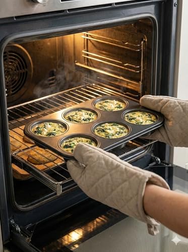 6 Bölmeli Yapışmaz Muffin ve Cupcake Kalıbı – Karbon Çelik Fırın Tepsisi, Isıya Dayanıklı ve Kolay Temizlenen Porsiyonluk Kek Kalıbı