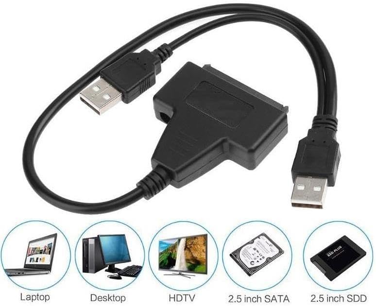 Alternative view of USB 2.0 2.5 3.5 İnç Sata SSD Hdd Hard Disk Dc Güç Çevirici Dönüştürücü Adaptör Kablosu ve Uyumlu Adaptör