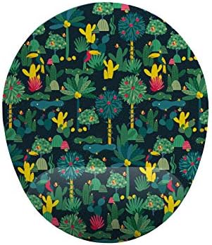Kaktüs ve Orman Desenli Bilek Destekli Mouse Pad