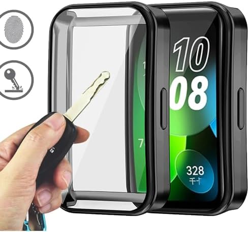 Galaxy Fit3 ile uyumlu Silikon Kasa Ekran Koruyucu 360 Tam Kapatan Çerceve PC Kasa Koruma Silikon Çerçeve (Şeffaf) - Görsel 3