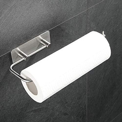 Alternative view of Paslanmaz Çelik Kağıt Rulo Havlu Tutucu Peçetelik - inox - Kendinden Yapışkanlı