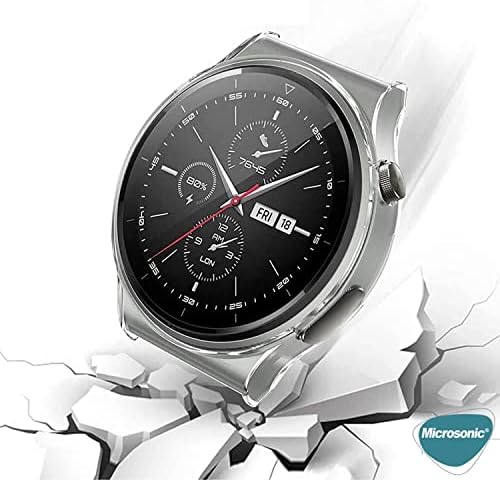 Alternative view of Watch GT 3 Pro 46mm Titanyum için Kılıf 360 Full Round Soft Silicone Siyah [Watch GT3 Pro 46mm Titanyum ile Uyumlu Kılıf - Siyah]