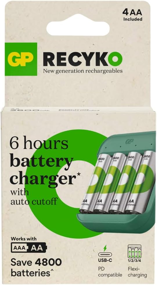GP Batteries B423 USB Pil Şarj Cihazı 4 Adet 2600 AA Kalem Pilli Set - Görsel 3