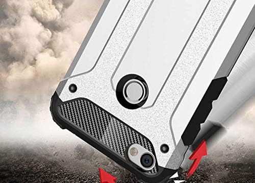 Xiaomi Redmi Note 5A ile uyumlu Çİft Katman Koruyucu Crash Military Tank Kılıf - Mavi - Görsel 3