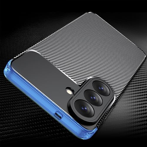 Galaxy S26 ile Uyumlu Kılıf Silikon İnce Karbon Lüx Parmak İzi Yapmayan Tarz Kapak Siyah - Görsel 2