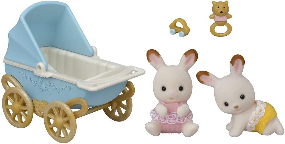 Sylvanian Families Çikolata Kulaklı İkiz Tavşan Bebek - Görsel 2