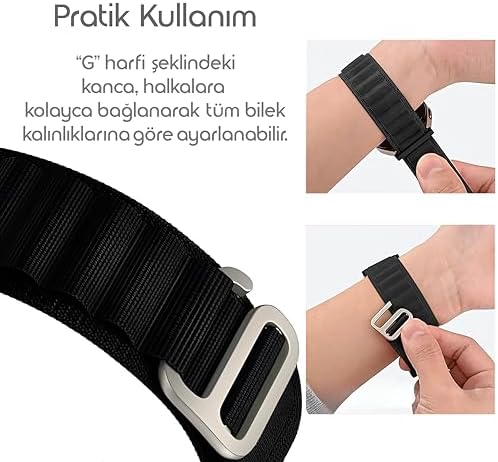 Yeni Nesil Bağlantı Alpine Loop 20mm Kordon ile Uyumlu Galaxy Watch 7/6/5/4 Serisi için Galaxy Watch 7 Kordon (40mm/44mm) Watch 6/4 Classic (47/43/42mm) Watch 5 Pro Uyumlu
