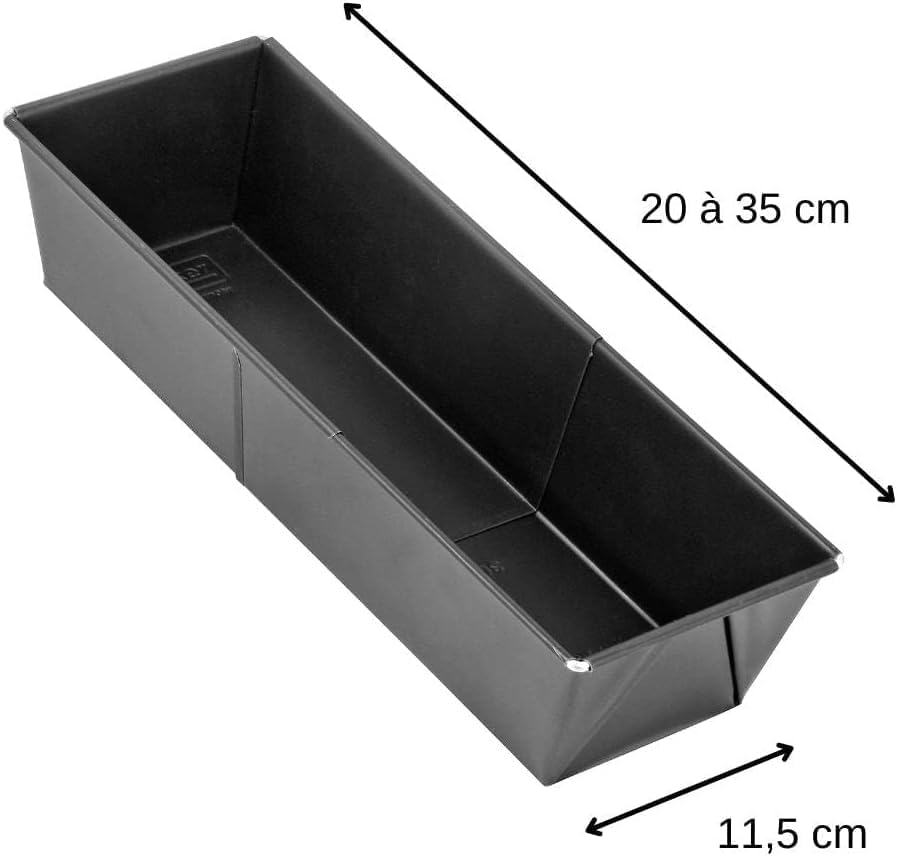 25 Cm Baton Kek Kalıbı,Baton Ekmek Kalıbı,Teflon Kek Kalıbı,Tost Ekmeği Ve Baton Pasta İçin Metal Kap (25 CM) - Görsel 3
