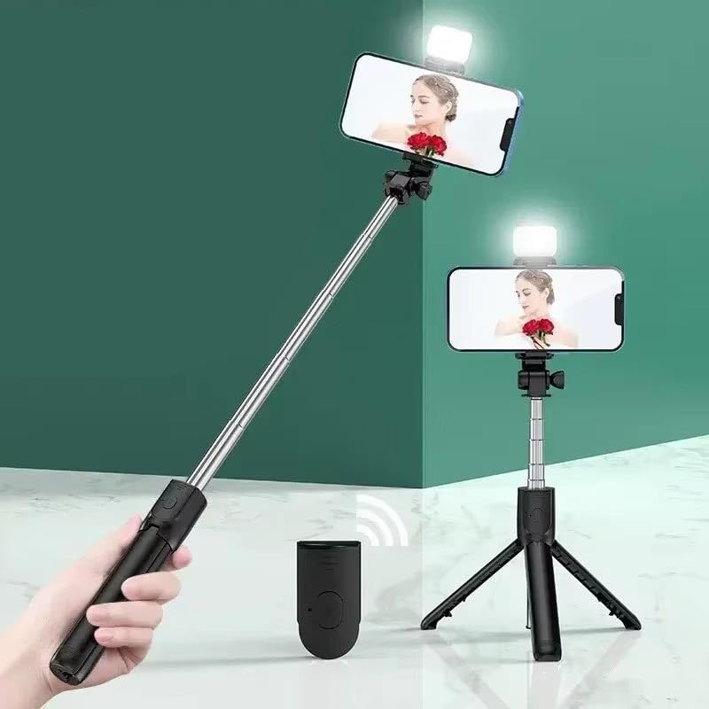 Alternative view of CR27 4in1 Bluetooth Kumandalı, Selfie Çubuğu, Tripod Monopod, LED Işık, Deklanşörlü, Canlı Yayın Standı Telefon Tutucu Katlanabilir Genişletilebilir