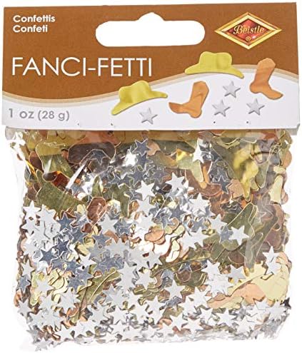 Alternative view of Beistle Fanci-Fetti Western  (bakır, altın, gümüş) Parti Aksesuarı (1 sayı) (1 oz/Adet)