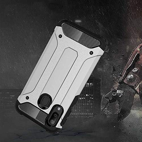 Galaxy A40 ile uyumlu Çİft Katman Koruyucu Crash Military Tank Kılıf - Gold - Görsel 3