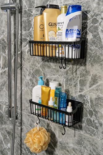 Banyor Yapışkanlı Banyo Rafı, 2'li Banyo Düzenleyici, Duş Rafı Organizer Şampuanlık, Duşakabin Rafı, Banyo Organizeri, Banyo Askısı Plastik