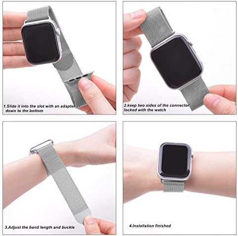 Alternative view of Apple Watch Series 8 41mm için Kordon Luxe Metal Twist Koyu Kırmızı [Watch Series 8 41mm ile Uyumlu Kordon - Kırmızı]