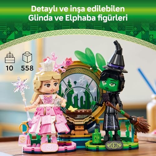 Alternative view of Elphaba ve Glinda Figürleri 75682-10 Yaş ve Üzeri Çocuklar için Fantastik Oyuncak Yapım Seti (558 Parça)