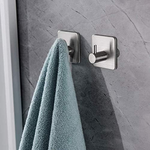 Paslanmaz Çelik 2 adet Banyo Askısı Havluluk Havlu Askısı INOX - kendinden yapışmalı