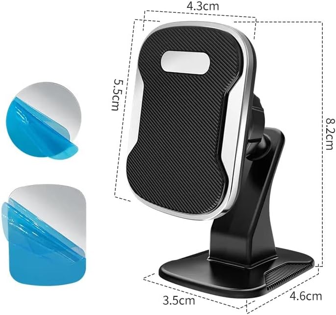 Paste Type Privity Serisi Mıknatıslı Araç İçi Telefon Tutucu Vantuzlu Magnet 360 Derece Telefon Tutucu UGL - Görsel 3