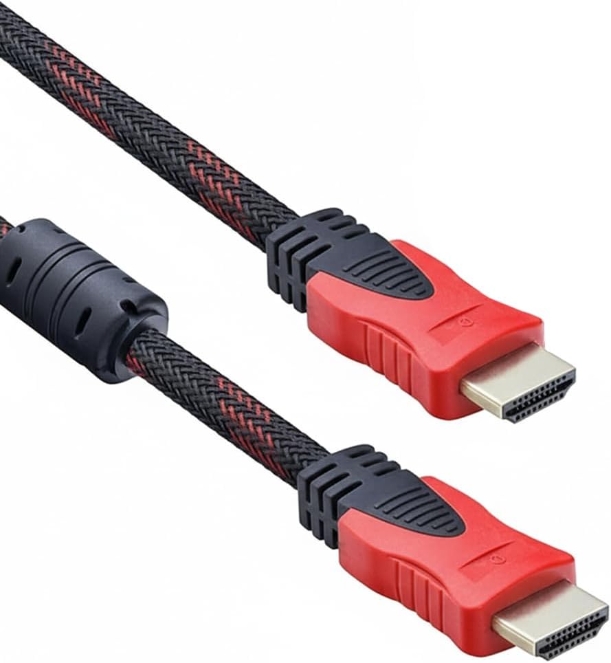 PM-9554 3 METRE YÜKSEK HIZLI 1.4V HDMI KABLOSU 1080P-4K-3D DAYANIKLI ÖRGÜLÜ DIŞ KILIF - Görsel 3