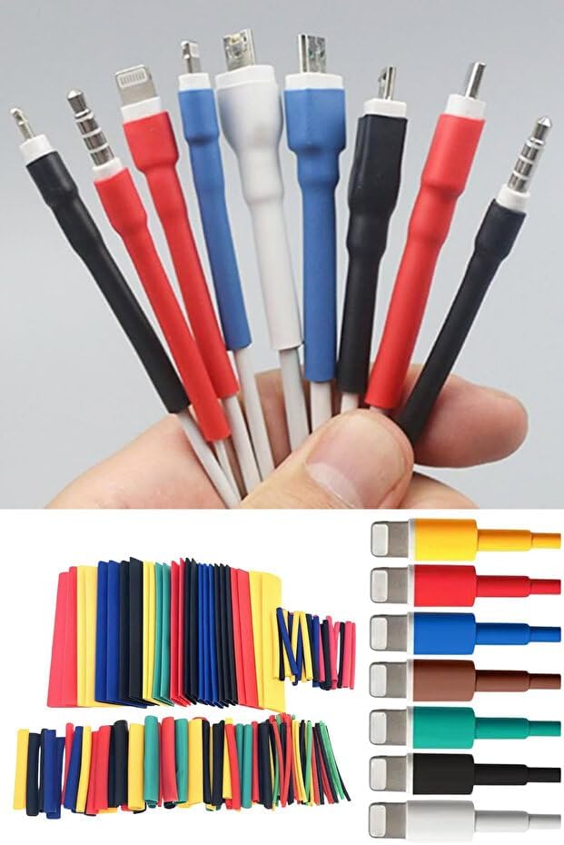 Makaron Set Isı Ile Daralan Kablo Seti 164 Parça 8 Boy