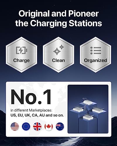 SooPii CS40 48W 4 Port Masaüstü USB Çoklu Şarj İstasyonu - Görsel 3